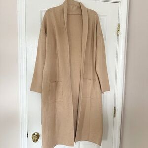 NWOT Women's Sweater Coat Beige